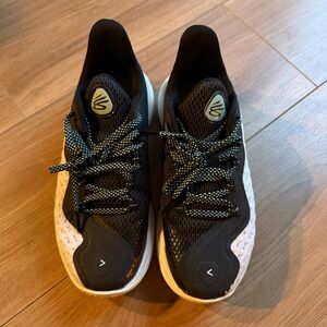 Under Armour Black and White Sneakers